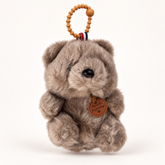 Bear - Bag Charm ( GREY BROWN )