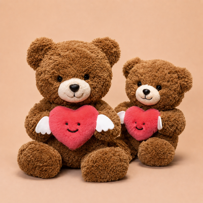 Flying Heart Teddy Plush