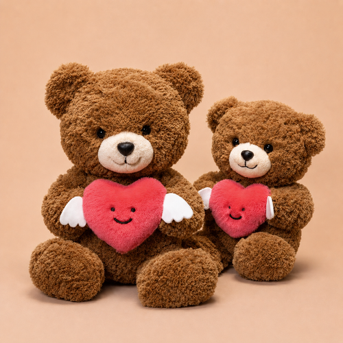 Flying Heart Teddy Plush