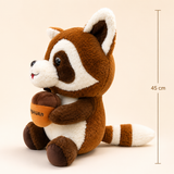 Apricot Fluffy Squirrel Plush