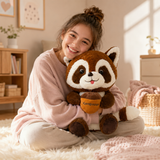 Apricot Fluffy Squirrel Plush