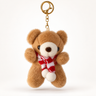 Scarf Bear - Bag Charm ( DARK BROWN )
