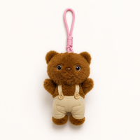 Basic Bag Charm - Teddy(Dark Brown)