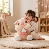 Milk Bottle Baby Pig Plush