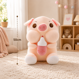 Milk Bottle Baby Pig Plush