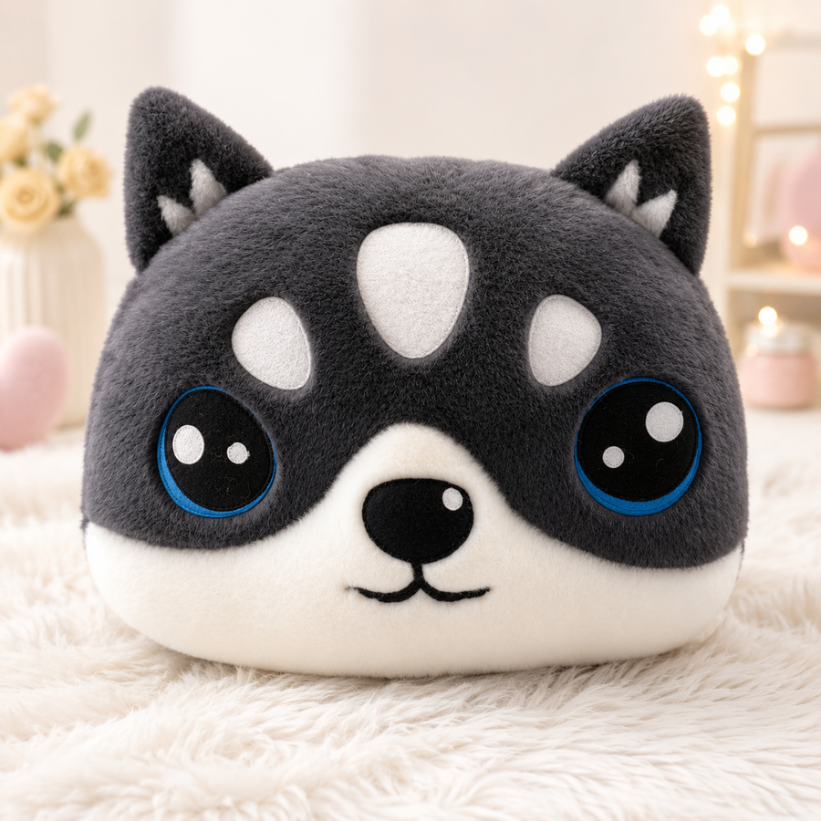 Siberian Husky Pillow Plush