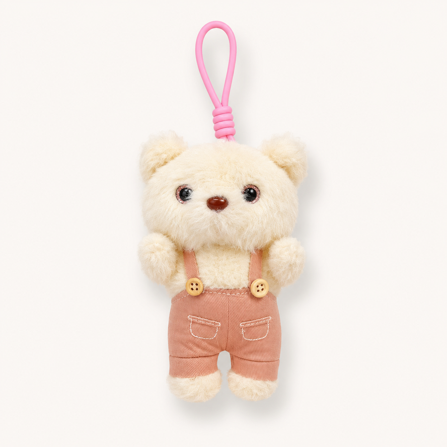 Basic Bag Charm - Teddy(White)