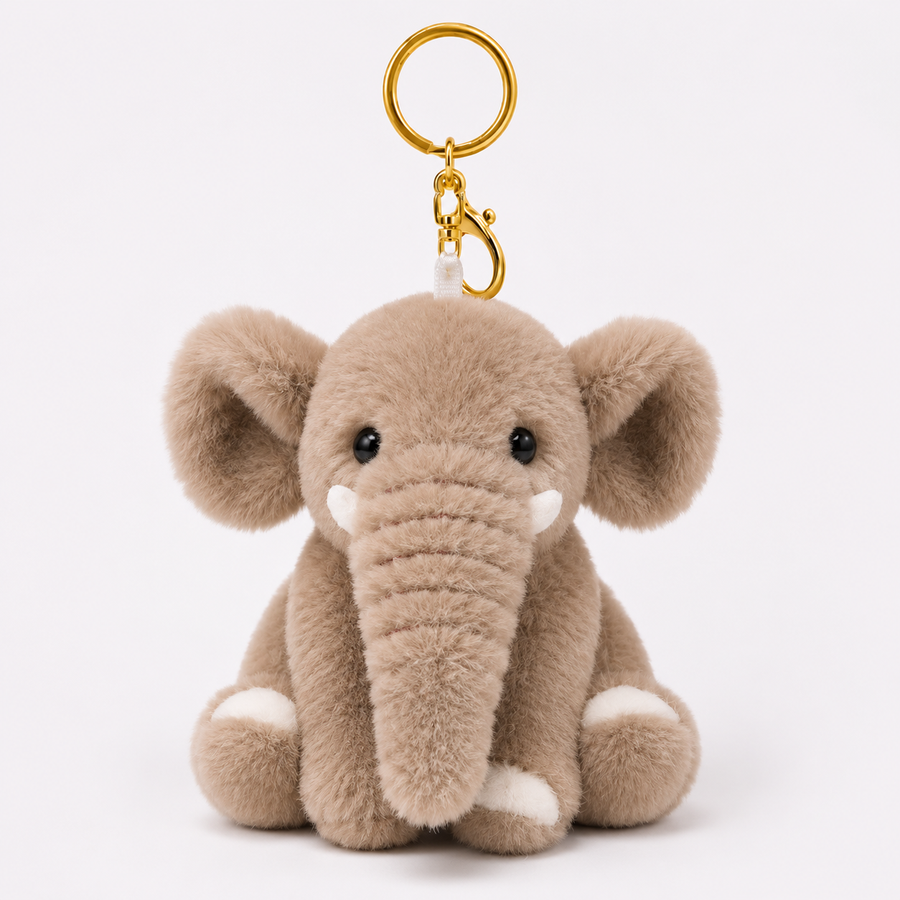 Basic Bag Charm - Elephant Brown