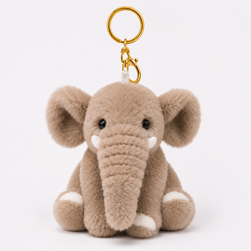 Basic Bag Charm - Elephant Brown