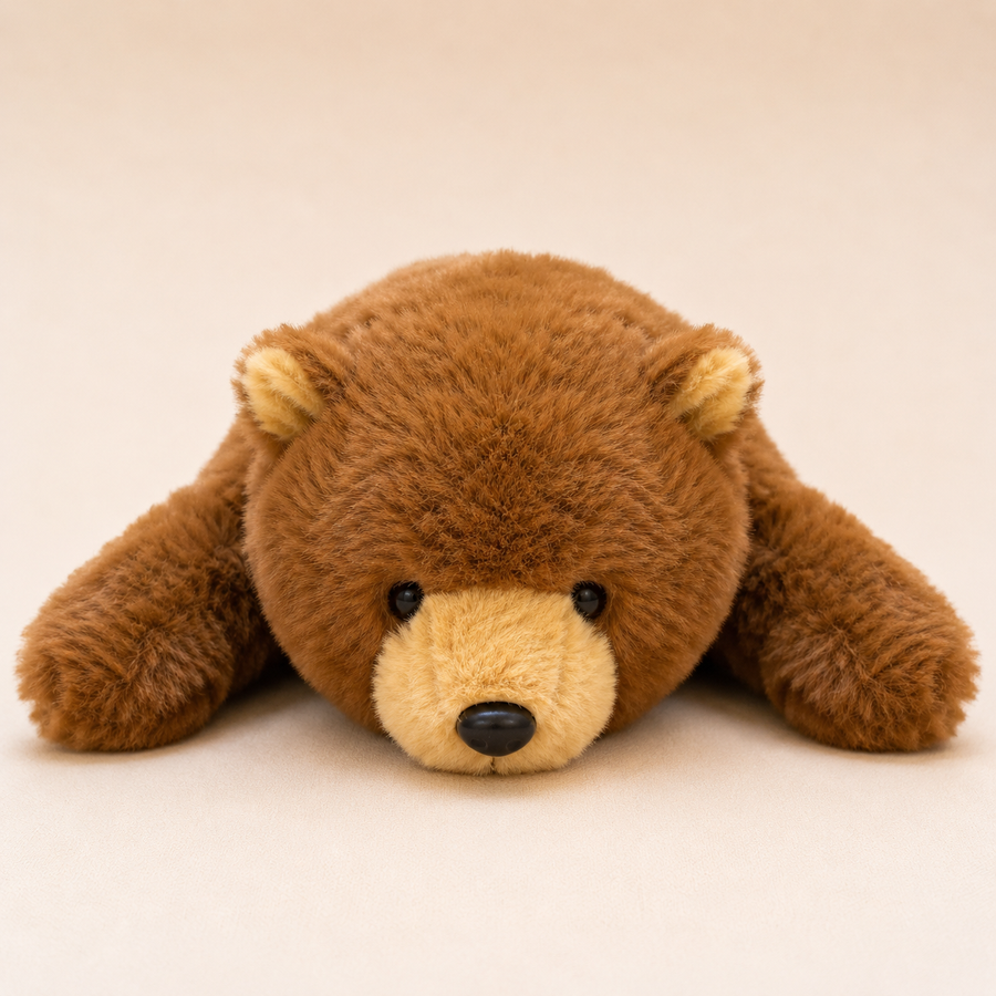 Lazy Lying Brown Bear
