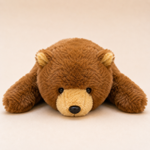 Lazy Lying Brown Bear