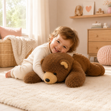 Lazy Lying Brown Bear